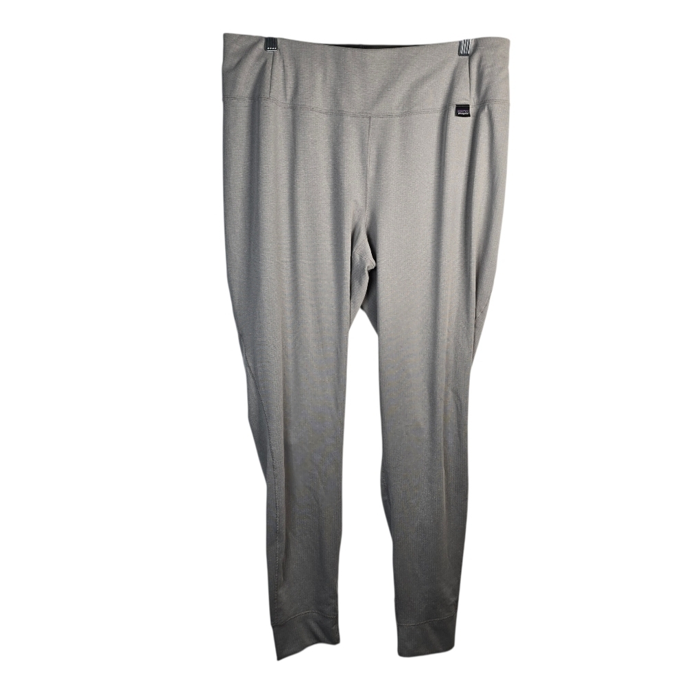 NWT Patagonia Womens Capilene Midweight Baselayer Leggings Grey Size XL Polartec